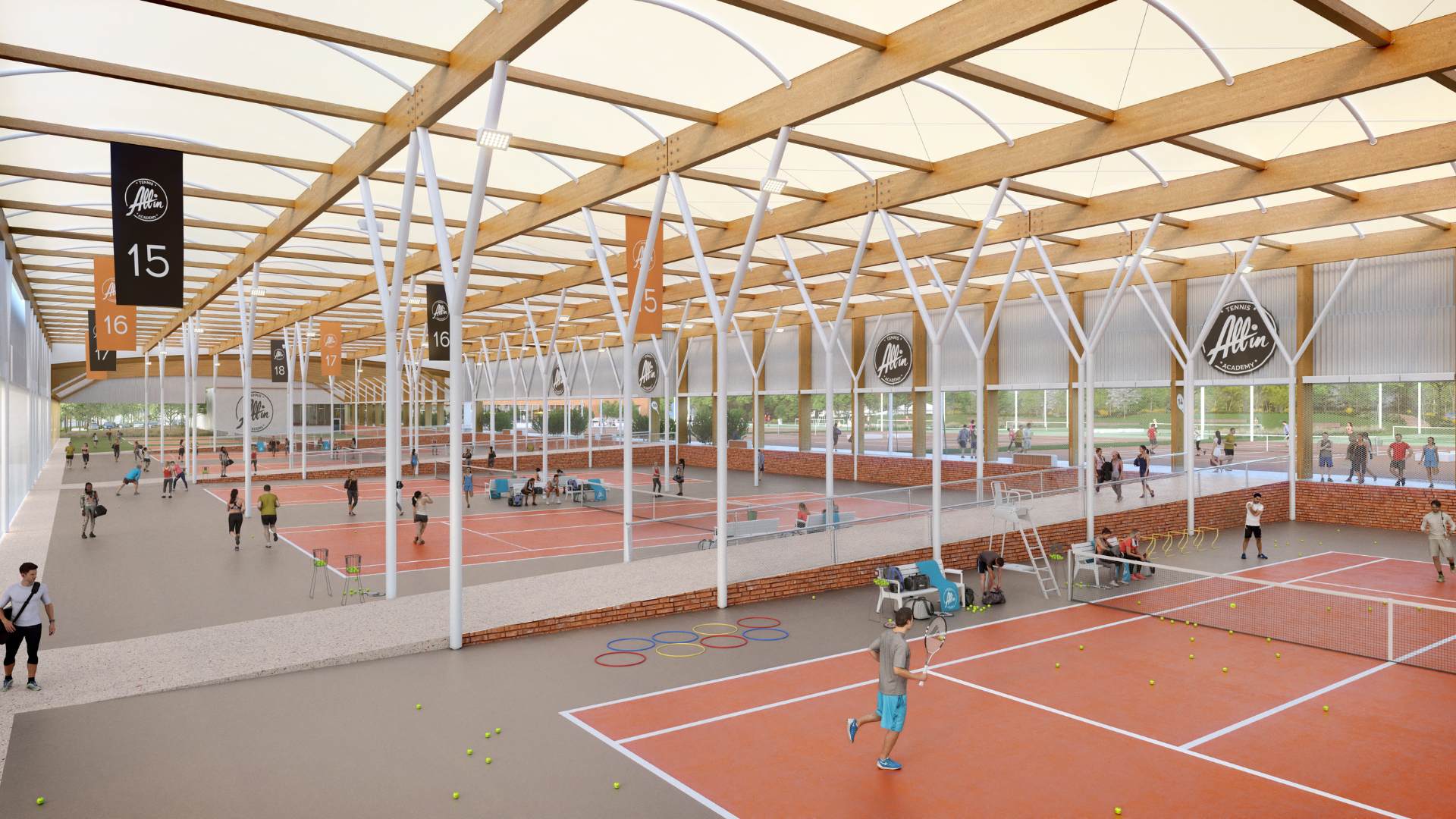 Architecture sportive - Stade modélisé en 3D par notre studio 3D