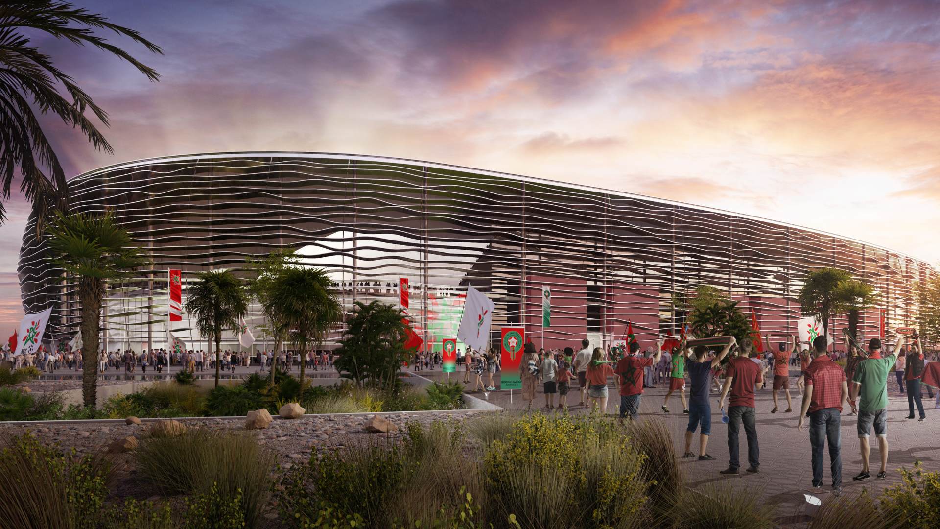 Architecture sportive - Stade modélisé en 3D par notre studio 3D
