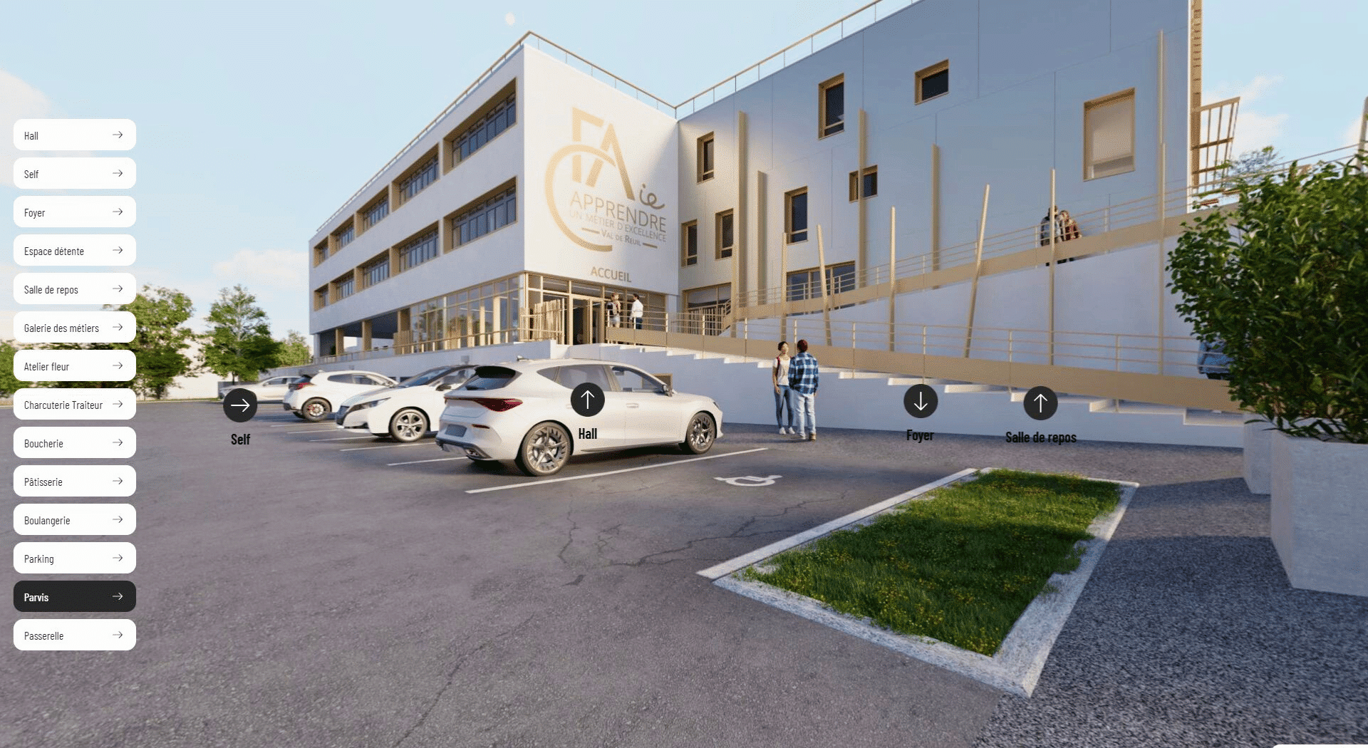 Visite virtuelle 3D d'un projet d'architecture