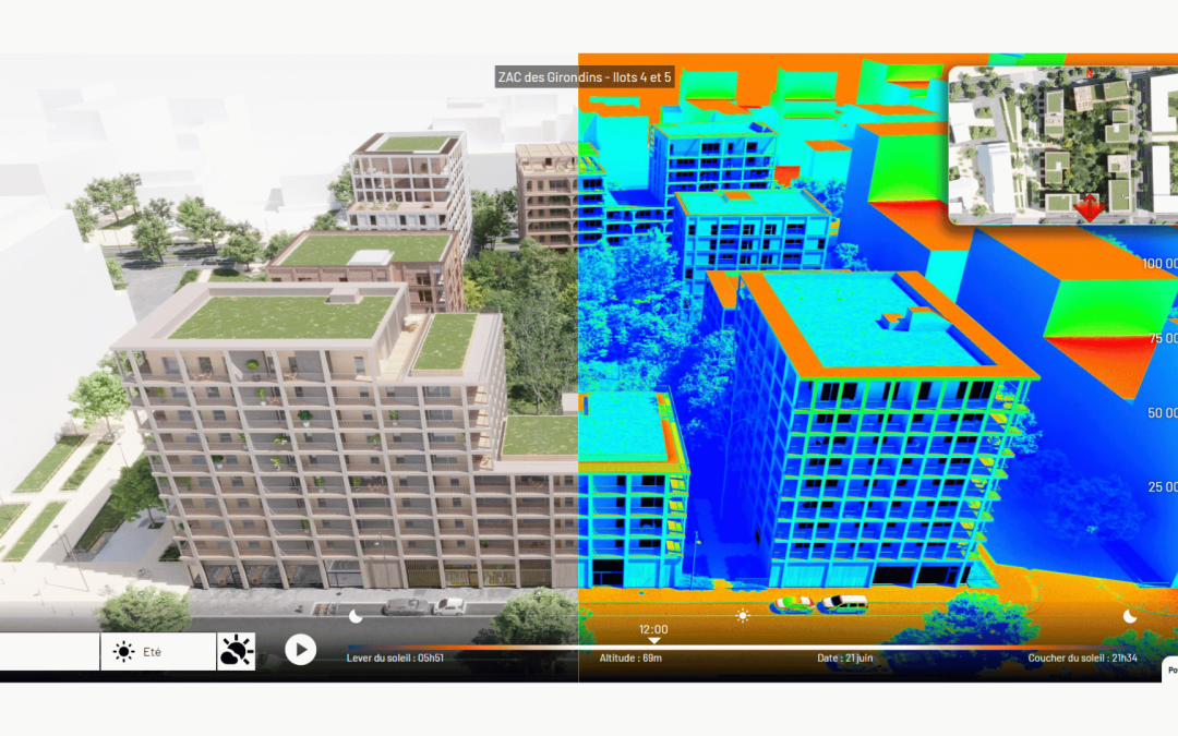 Confort thermique urbain : comment la simulation 3D éclaire les enjeux d’îlots de chaleur