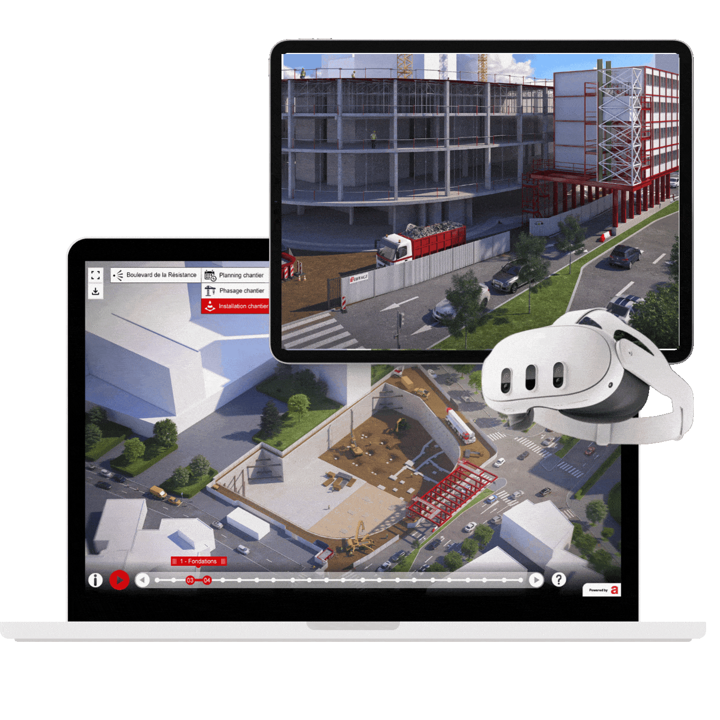 Visualisation 3D chantier