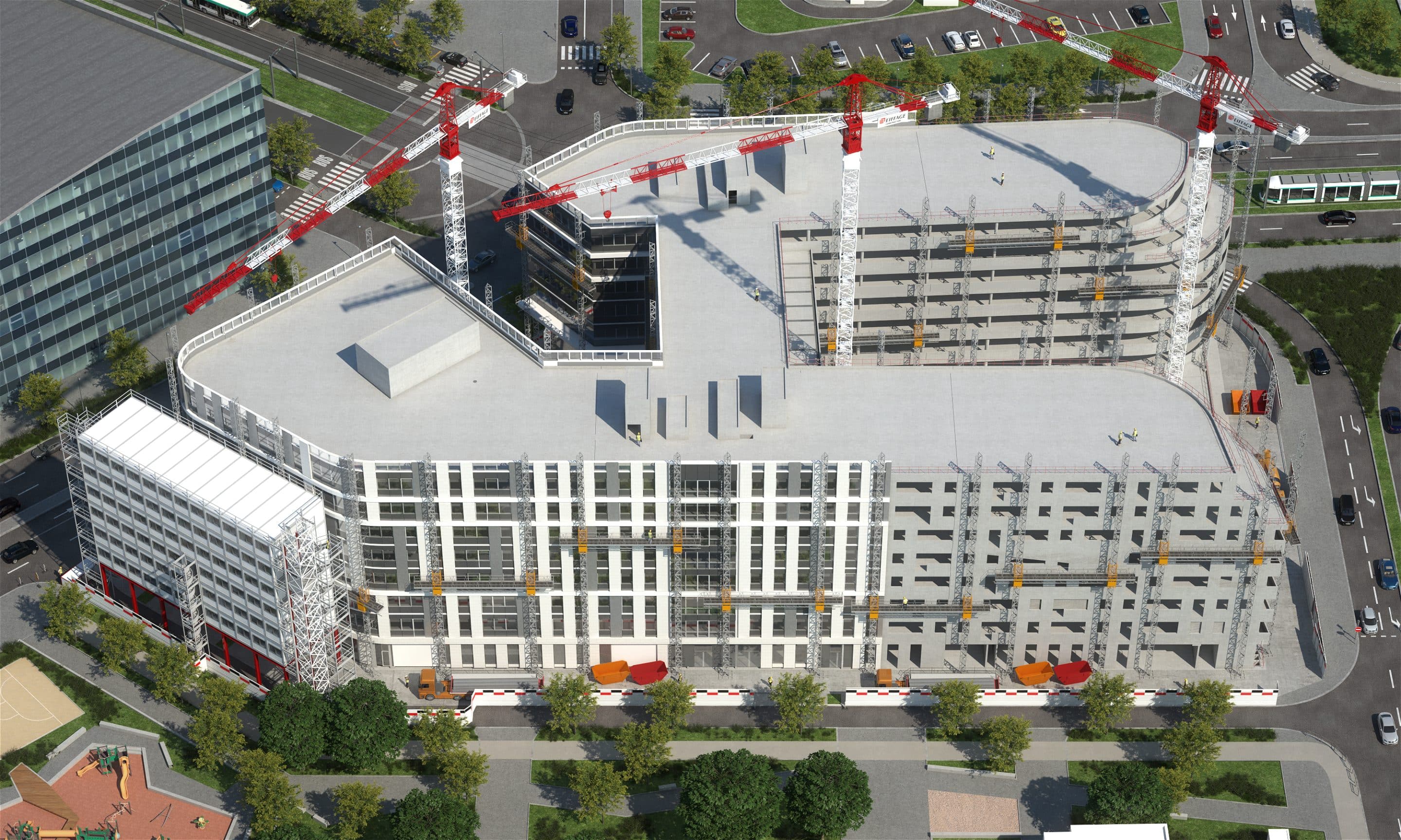 Image 3D chantier BTP