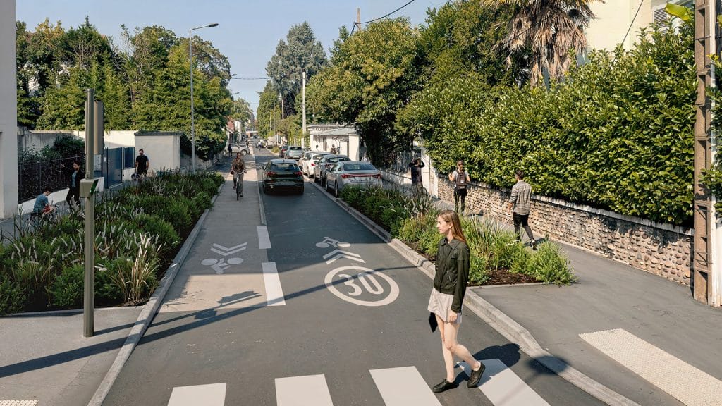 Visualisation 3D pour l&rsquo;aménagement urbain : places publiques, voiries, pistes cyclables et espaces publics