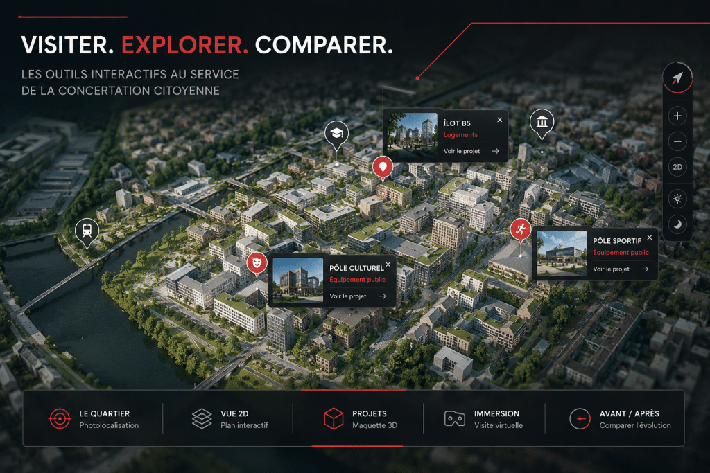 Visiter, explorer, comparer : les outils interactifs qui font entrer les habitants dans le projet