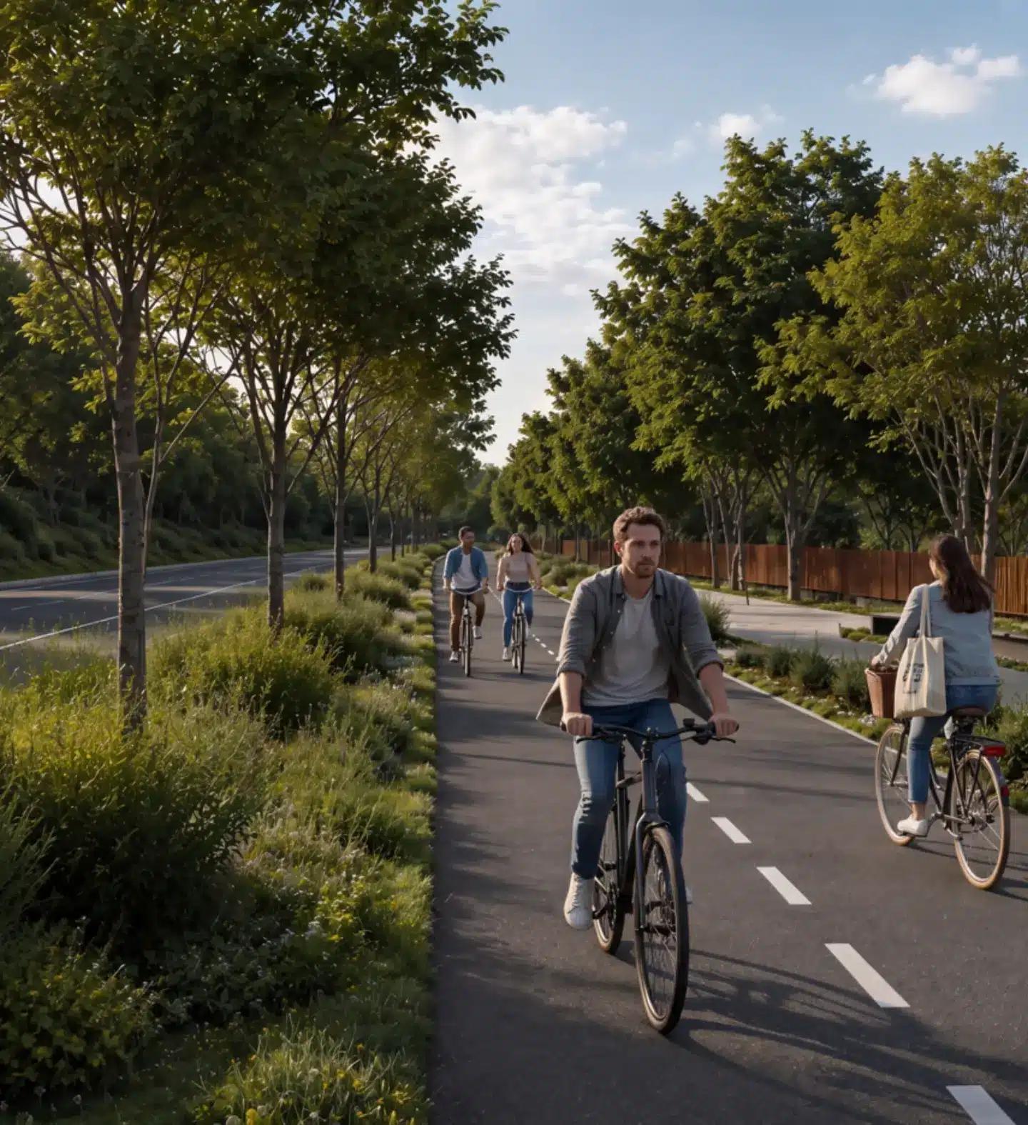 Visualisation 3D de piste cyclable 3D