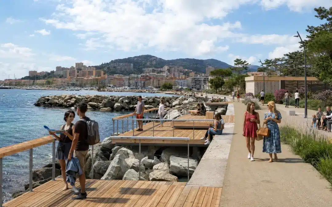 Végétalisation promenade Ajaccio – PLAN B ARCHITECTES